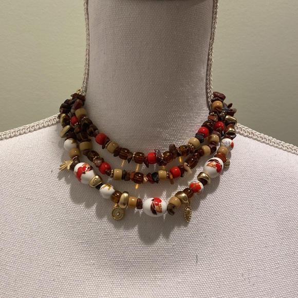 Free People - Shaker Shakra Beaded Necklace - Picture 3 of 6